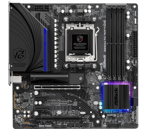 ASROCK - B650M PG Riptide AMD B650 Zócalo AM5 micro ATX (Ref.90-MXBJ90-A0UAYZ)