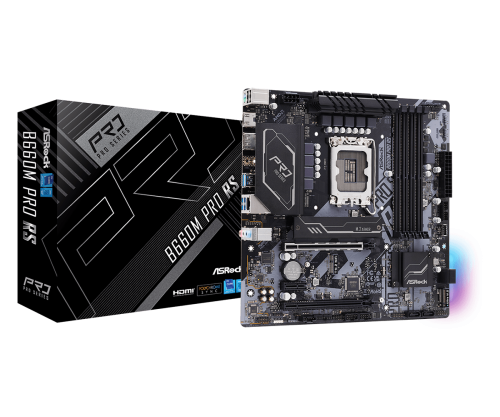 ASROCK - B660M Pro RS Intel B660 LGA 1700 micro ATX (Ref.90-MXBGW0-A0UAYZ)