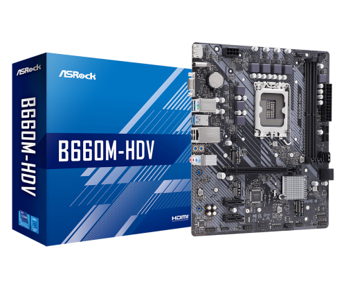 ASROCK - B660M-HDV Intel B660 LGA 1700 micro ATX (Ref.90-MXBH40-A0UAYZ)