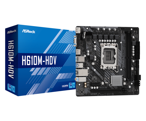 ASROCK - H610M-HDV Intel H610 LGA 1700 micro ATX (Ref.90-MXBHS0-A0UAYZ)