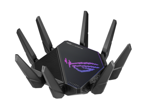 ASUS - router inalámbrico Gigabit Ethernet Tribanda (2,4 GHz/5 GHz/5 GHz) Negro (Ref.90IG0720-MU2A00)