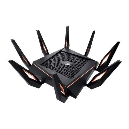 ASUS - Rapture GT-AX11000 router inalámbrico Gigabit Ethernet Tribanda (2,4 GHz/5 GHz/5 GHz) Negro (Ref.90IG04H0-MO3G00)