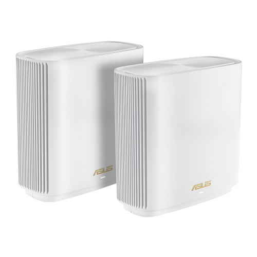ASUS - ZenWiFi AX (XT9) AX7800 1er Pack Weiß Tribanda (2,4 GHz/5 GHz/5 GHz) Wi-Fi 6 (802.11ax) Blanco 4 Interno (Ref.90IG0740-MO3B60)