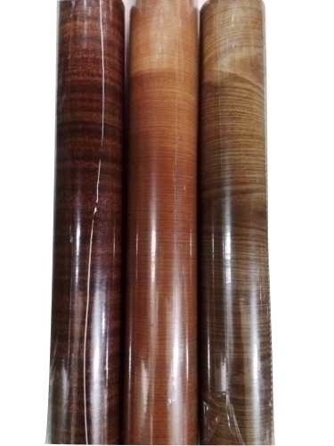 AUTHOPLAS - PLASTICO ADHESIVO PVC ESTAMP.100µ ROLLO 0,45 x 20 m MADERA CLARO (Ref.45100045)