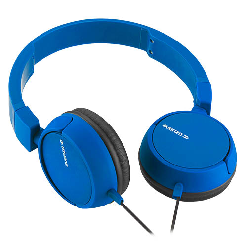 AVENZO - AURICULAR DJ CON CABLE AZUL (Ref.AV-HP2201L)