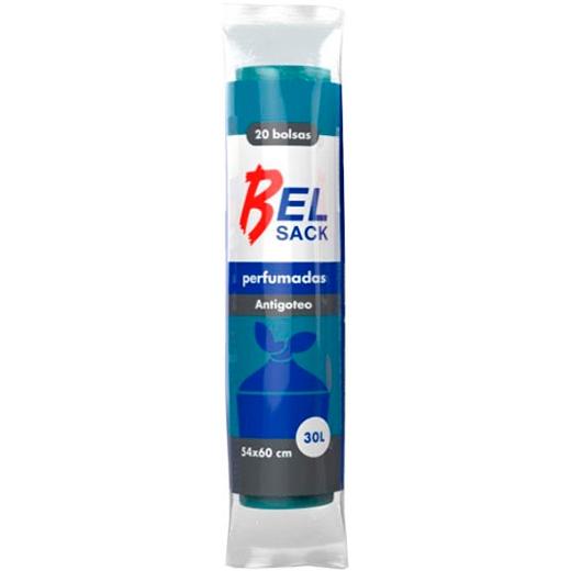BELSACK - BOLSAS DE BASURA DOMESTICA G55 30L 54X60 BLANCA -ROLLO 20U- (Ref.8004)