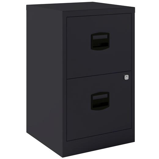 BISLEY - ARCHIVADOR METALICO 2 CAJONES ARCHIVO CARPETAS COLGANTES A4 FONDO 40CM ANTRACITA (Ref.PFA2-AV1)