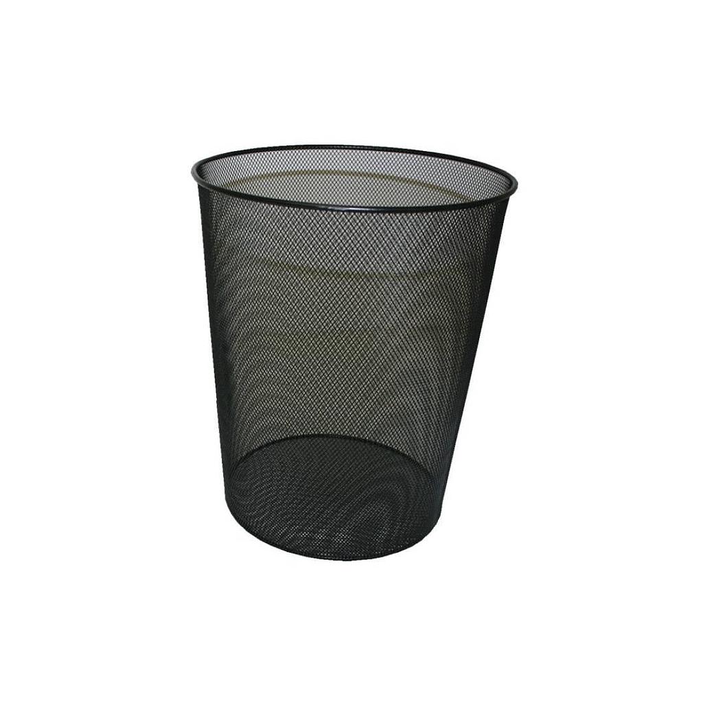 BISMARK - PAPELERA DE REJILLA ALTA CAPACIDAD 18 LITROS 340X240 MM NEGRO (Ref.317273)