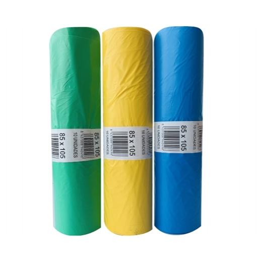 BOLSAS - BOLSA DE BASURA COMUNIDAD ELIOT G90 120 L. 85X105 AMARILLO -ROLLO 10U- (Ref.40069AM)