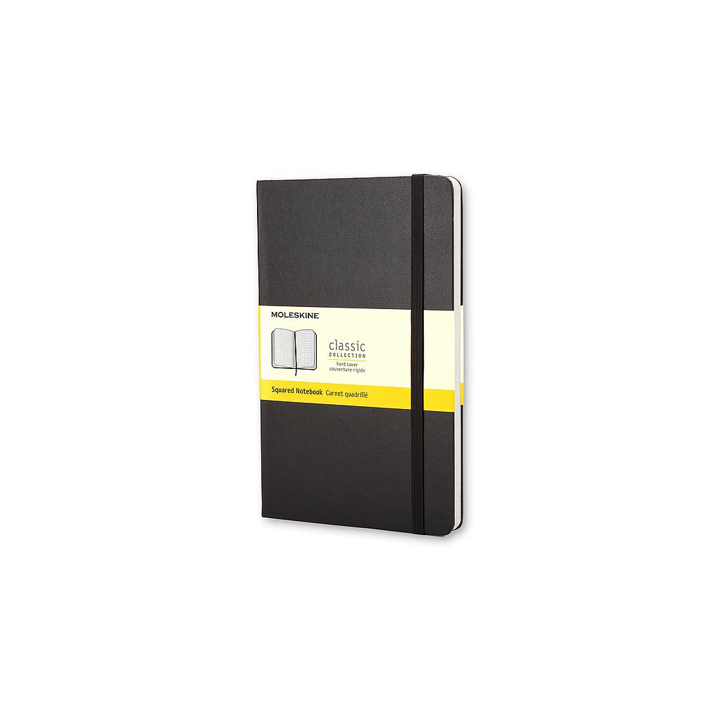 MOLESKINE - Cuaderno CLASSIC RAYADO CUADRICULA.TAPA DURA NEGRA.GRANDE, 13X21CM. (Ref.QP061)