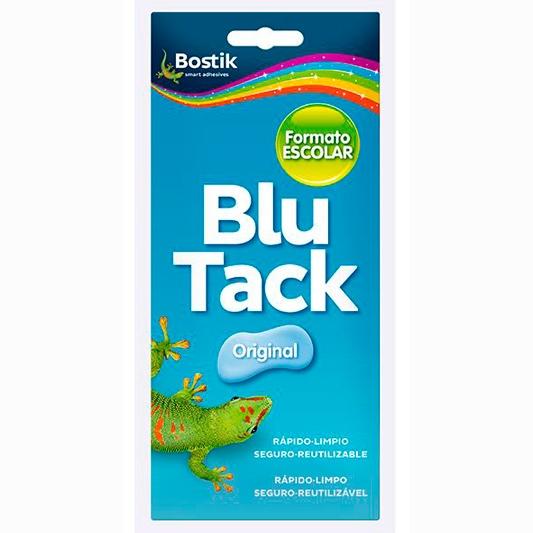 BOSTIK - BLU TACK ORIGINAL MASILLA ADHESIVA REUTILIZABLE FORMATO ESCOLAR 90GR AZUL (Ref.30610592 (1690))