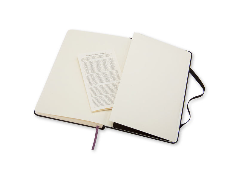 MOLESKINE - Cuaderno CLASSIC RAYADO HORIZONTAL.TAPA DURA NEGRA.GRANDE, 13X21CM. (Ref.QP060)