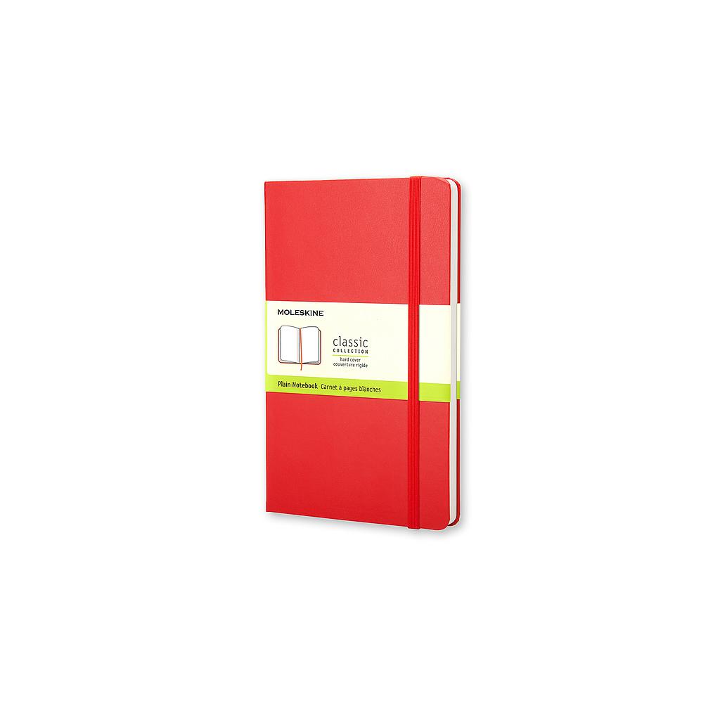 MOLESKINE - Cuaderno TAPA DURA COLOR ROJO RAYADO LISO. BOLSILLO, 9X14. (Ref.QP012R)