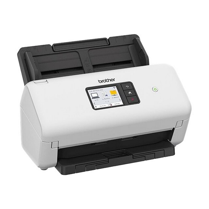 BROTHER - Escaner de sobremesa de alta velocidad a doble cara, tarjeta de red cableada y WiFi. (Ref.ADS4500W)