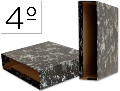 LIDERPAPEL - CAJA ARCHIVADOR CLASSIC BLUE CUARTO NEGRA (Ref.CZ08)