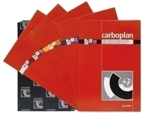 CARBOPLAN - PAPEL CARBON Fº caja de 100 AZUL (Ref.72050130)