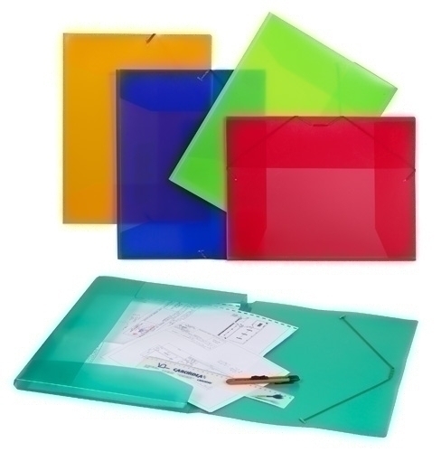 CARCHIVO - CARPETA de DIBUJO PP TRANS. GOMAS y SOLAPAS A3 ROJO (Ref.2034K53)