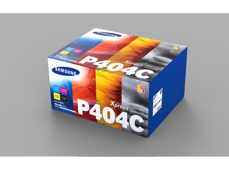 SAMSUNG - Toner Laser ORIGINALES P404C SL C430W / C480 / C480FN / C480FW / C480W PACK: MAGENTA, CIAN, AMARILLO Y NEGRO 1.000 PAG (Ref.CLT-P404C/ELS)