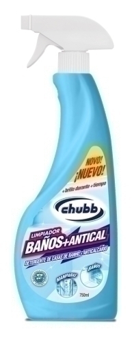 CHUBB - LIMPIADOR BAÑOS + ANTICAL CON PISTOLA SPRAY 750 ML (Ref.6305)