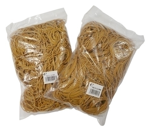 CI - GOMAS ELASTICAS BOLSA de 1 KILO de 60 mm. (Nº6) (Ref.GO1000BA060)