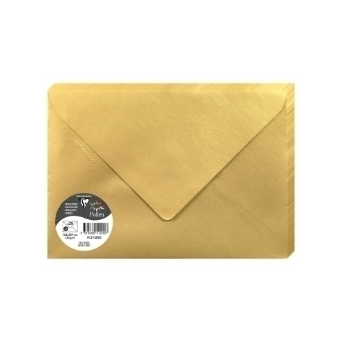CLAIREFONTAINE - SOBRE 162x229 ORO P/20 (Ref.51200C)