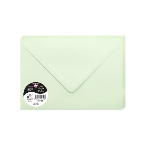 CLAIREFONTAINE - SOBRE 162x229 VERDE P/20 (Ref.5472C)