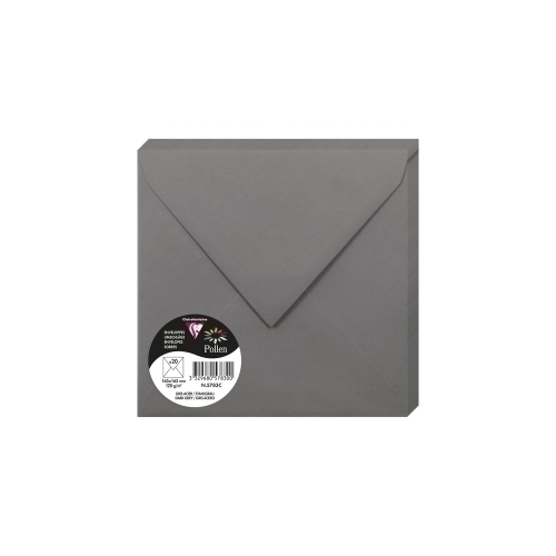 CLAIREFONTAINE - SOBRE 165x165 ACERO P/20 (Ref.5783C)