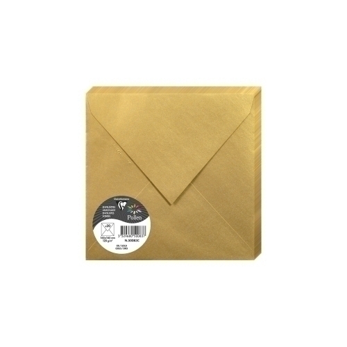 CLAIREFONTAINE - SOBRE 165x165 ORO P/20 (Ref.50083C)