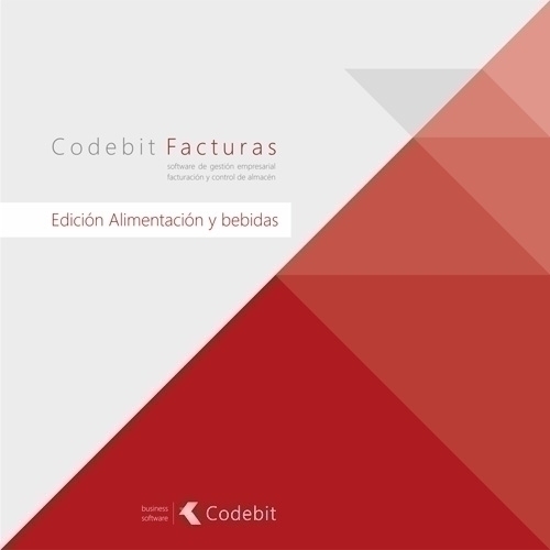 CODEBIT - SOFTWARE FACTURAS EDICION ALIMENTACION Y BEBIDAS (Ref.SCB001A)