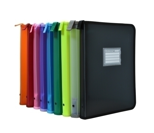 COLORLINE - CARPETA PORTADOCUMENTOS OFFICE BOX ZIPPER con CREMALLERA 330x260mm (Ref.57511)