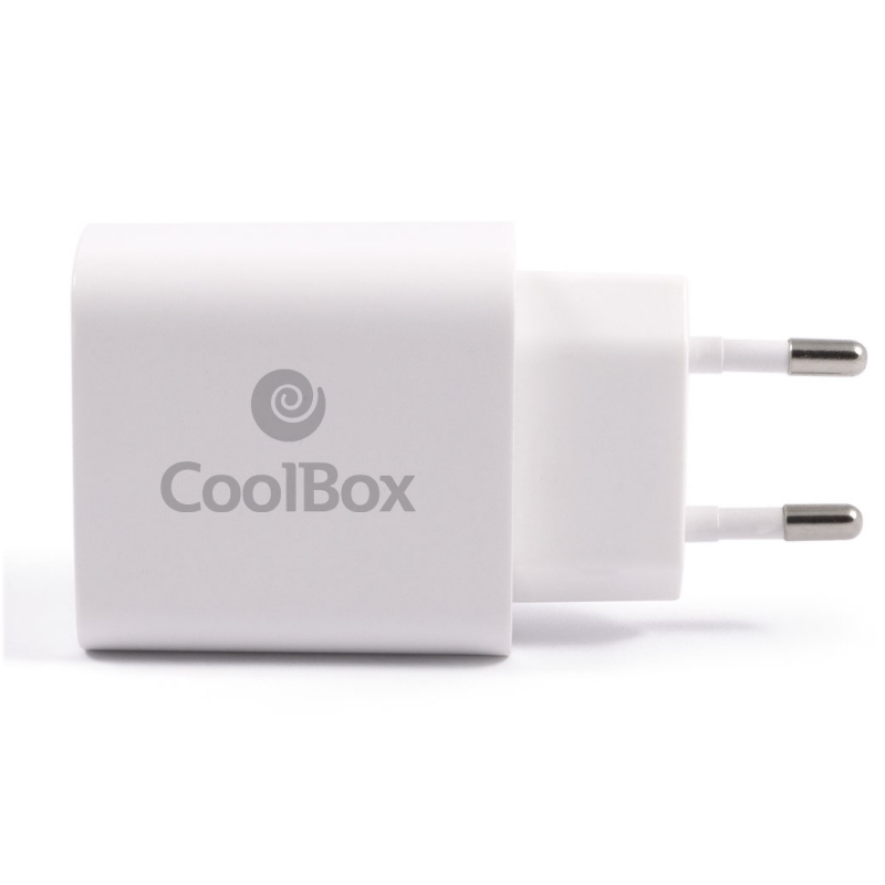 COOLBOX - Cargador USB Pared 20W USB-A/USB-C (Ref.COO-CUAC-20P)