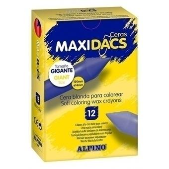 DACS - CERAS ALPINO MAXI AZUL CLARO ESTUCHE de 12 (Ref.DX060147)