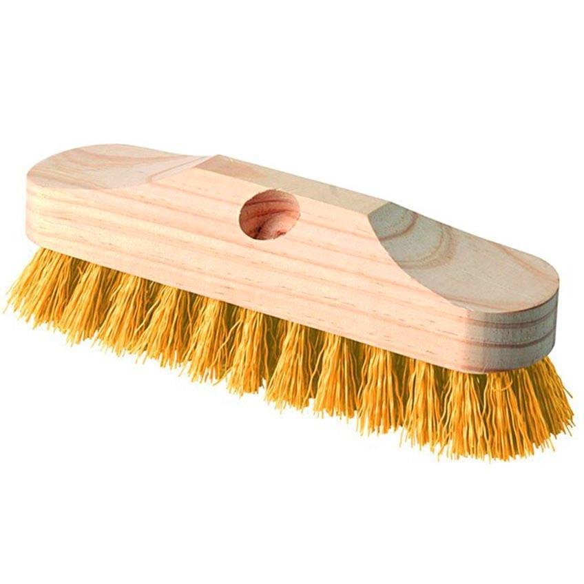 DAHI - CEPILLO DE FREGAR BUQUE MADERA 21X6,5CM CERDA DURA (Ref.IB5620)
