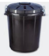 DAHI - REDONDO CON TAPA 70L NEGRO (Ref.ARU0917)