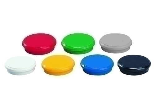 DAHLE - IMANES REDONDOS 24 mm AMARILLO BOTE de 10 (Ref.95524-21412)