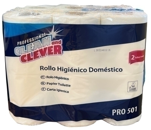 DAMACEL - PAPEL HIGIENICO DOMESTICO ECOLOGICO 2 CAPAS 25 METROS (Ref.C07001)