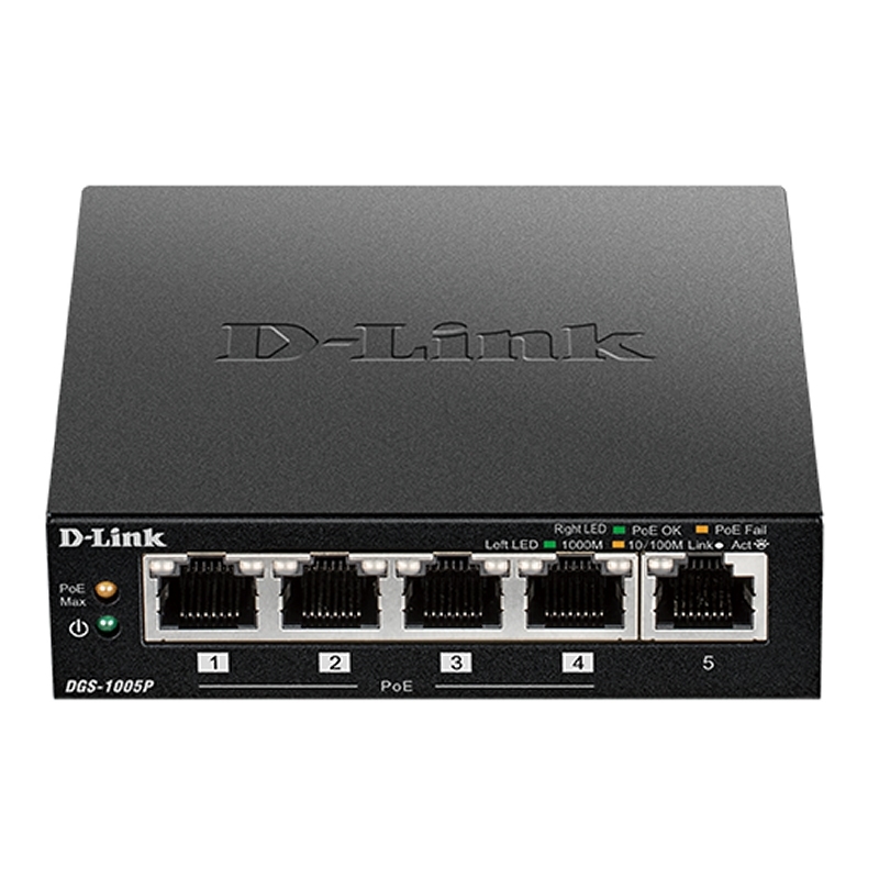 D-LINK - Switch 5xGB 4xPoE (Ref.DGS-1005P)