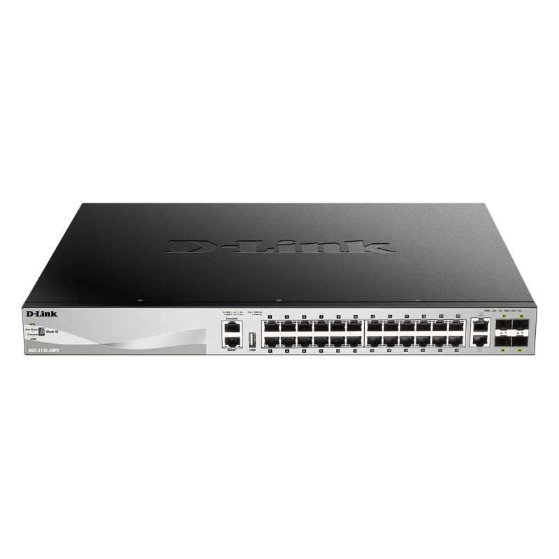 D-LINK - Switch L3 24xGb PoE 4XSFP+ (Ref.DGS-3130-30PS/SI)