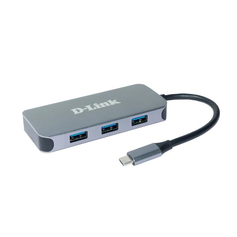 D-LINK - 6-in-1 USB-C Hub HDMI/GbE/PD (Ref.DUB-2335)