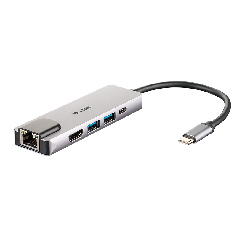 D-LINK - Hub USB-C HDMI/2USB 3.0/USB-C/Ethe (Ref.DUB-M520)