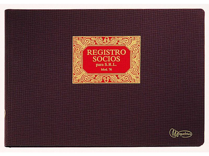 MIQUELRIUS - Libro socios Fº Apaisado (Ref.5013)