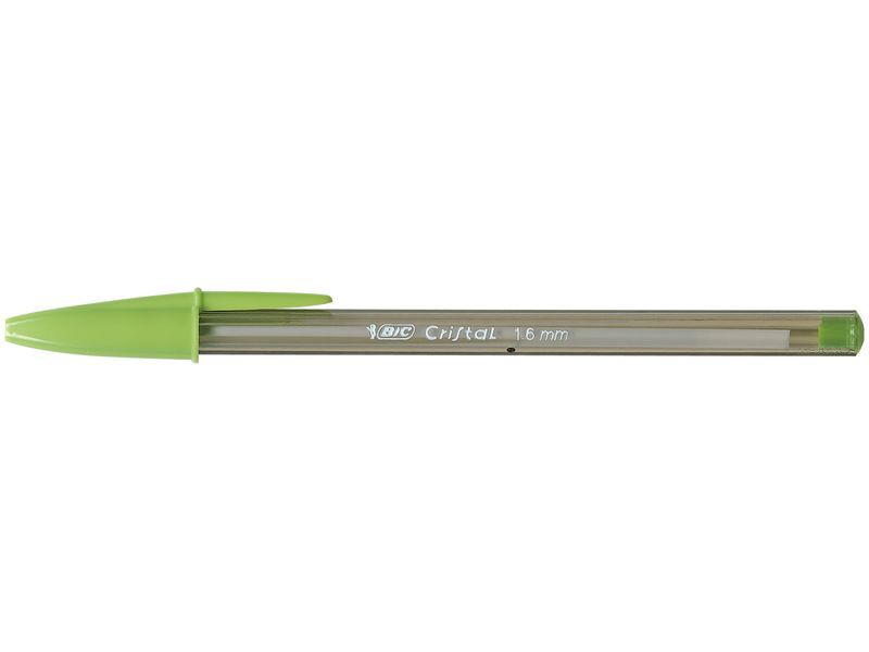 BIC - Bolígrafo Cristal Fun verde lima. Trazo 0,6mm. (Ref.927885)