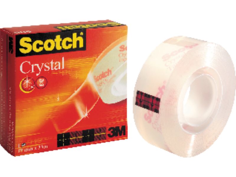 SCOTCH - Cinta adhesiva Supertransparente 19x33mm No amarillea Acabado perfecto FT510030602 (Ref.70005242493)