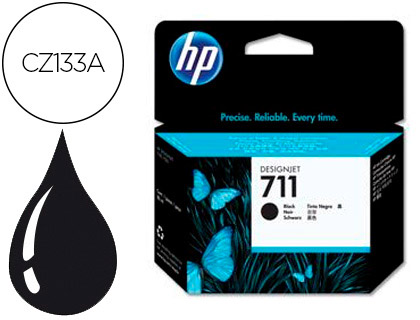 HP ( HEWLETT PACKARD ) - Cartuchos ORIGINALES Inyección De Tinta 711 Negro (Ref.CZ133A)