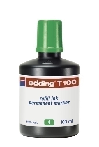 EDDING - TINTA ROTULADOR FRASCO 100 ml. T100 VERDE (Ref.T10004)