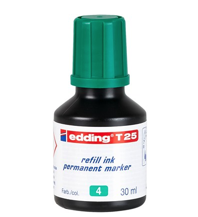 EDDING - TINTA ROTULADOR FRASCO 30 ml. T25 VERDE (Ref.T25004)
