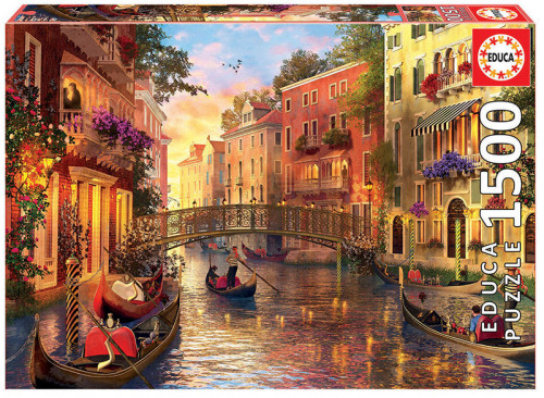 EDUCA BORRÁS - Educa Sunset in Venice Puzzle rompecabezas 1500 pieza(s) (Ref.17124)