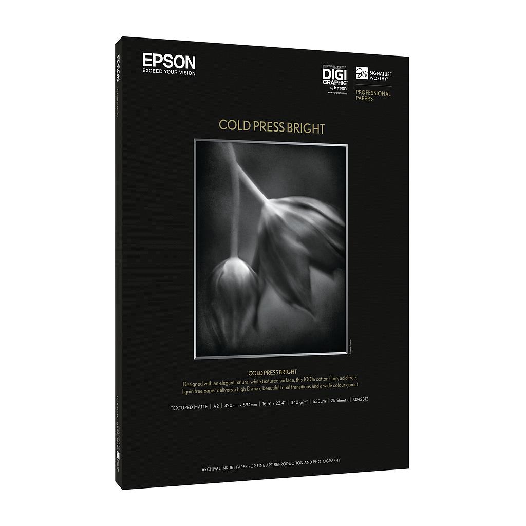 EPSON - GF Papel Artístico Cold Press Bright A3+ (Ref.C13S042310)