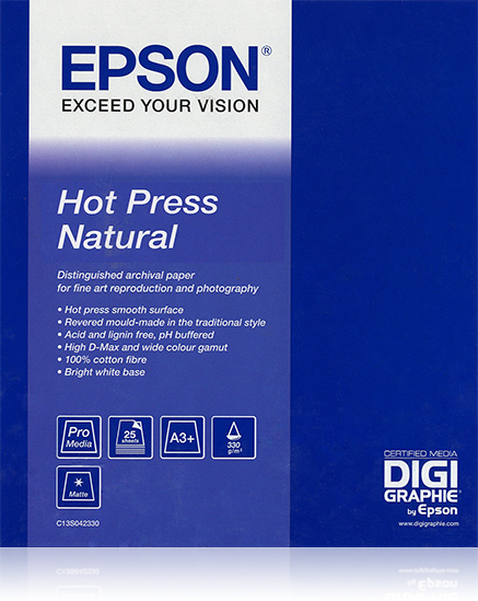 EPSON - GF Papel Artístico Hot Press Natural 17x50' (Ref.C13S042323)