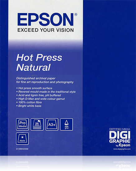 EPSON - GF Papel Artístico Hot Press Natural A2 (Ref.C13S042322)